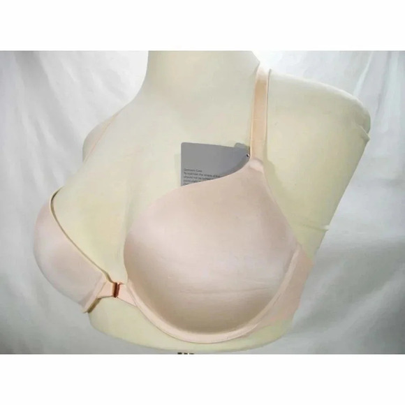 32D Fine Lines CV012 Converted Racerback Front-Closure Push-Up UW Bra Bliss Pink - Picture 3 of 5